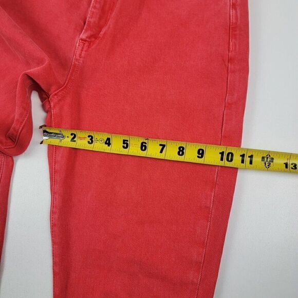 AO.LA Good High Rise Ankle Skinny Jeans Pants Red Orange Women Size 30 - Picture 5 of 12